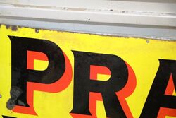 Antique Prattand39s Perfection Spirit Enamel Advertising Sign 