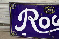 Antique Rowntreeand39s Chocolates Enamel Advertising Sign 