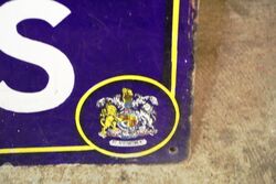 Antique Rowntreeand39s Chocolates Enamel Advertising Sign 