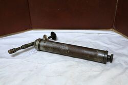 Antique STG Sydney Metal + Brass Grease Gun