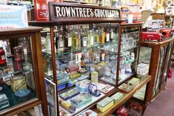 Antique Shop Counter Display Cabinet Advertising Rowntreeand39s Chocolates 