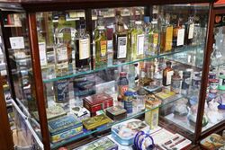 Antique Shop Counter Display Cabinet Advertising Rowntreeand39s Chocolates 