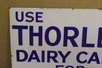 Antique Thorley Rich Milk Farming Enamel Sign