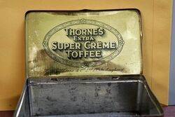Antique Thorneand39s Super Creme Toffee Pictorial Tin