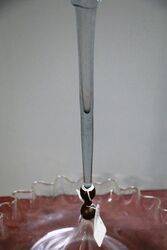 Antique Victorian Single Trumpet Glass Epergne 
