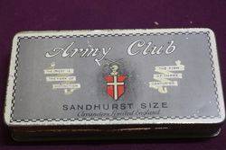 Army Club Sandhurst size 50 Cigarettes Tin 