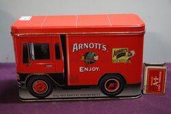 Arnotts Biscuit Red Truck Tin 