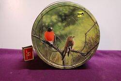 Arnotts Biscuit Tin  Australian Wildlife Flame Robins