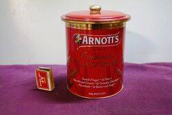 Arnotts Biscuit Tin . Biscuit Barrell.