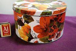 Arnotts Biscuit Tin  C1973 Poppies or Tahitian