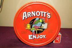 Arnotts Biscuit Tin . ENJOY the Parrot.