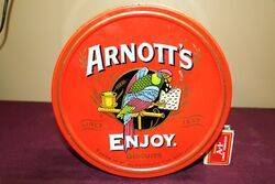 Arnotts Biscuit Tin  ENJOY the Parrot