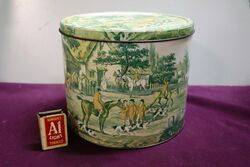 Arnotts Biscuit Tin . English Hunting Scene.