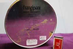 Arnotts Biscuit Tin  Frangipani C1984