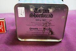 Arnotts Biscuit Tin  Hunting Rose Tartan