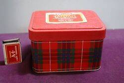 Arnotts Biscuit Tin  Red Fraser Tartan