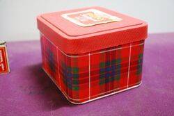 Arnotts Biscuit Tin  Red Fraser Tartan