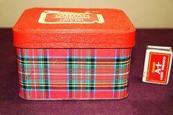 Arnotts Biscuit Tin  Royal Stewart Tartan