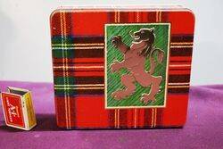 Arnotts Biscuit Tin  Tartan and Lion