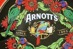 Arnotts Biscuit Tin  Vintage 4 Parrots