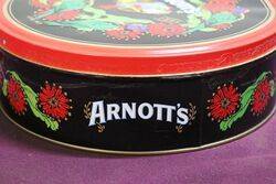 Arnotts Biscuit Tin  Vintage 4 Parrots