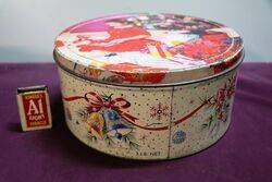 Arnotts Biscuit Tin , Vintage Xmas Tin.