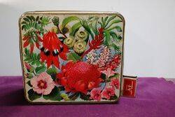 Arnotts Biscuits Tin Flowers of the Australian States