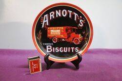 Arnotts Biscuits.  Porcelain Red Truck Plate no 448C