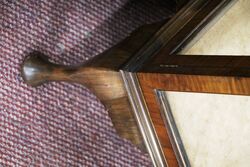 Art Deco 3 Door Walnut Display Cabinet 