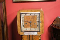 Art Deco Burr Walnut Westminster Chime Grand Mother Clock 