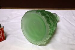 Art Deco Green Glass Crinoline Lady Liquor Decanter