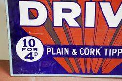 Art Deco Park Drive Double Sided Cigarette Sign 