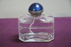 Art Deco Pressed Glass Scent Bottle 