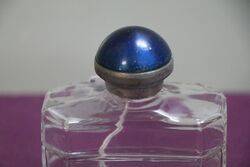 Art Deco Pressed Glass Scent Bottle 