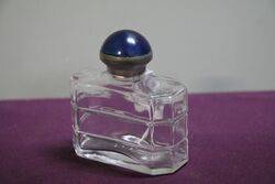 Art Deco Pressed Glass Scent Bottle 