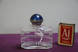 Art Deco Pressed Glass Scent Bottle 