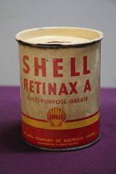 Australian Shell 1 Lb Retinax A MultiPurpose Grease Tin