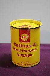 Australian Shell 1 Lb Retinax A Multipurpose Grease Tin 