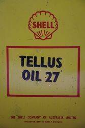 Australian Shell Agricultural Tellus Oil One Gallon Motor Oil Tin 