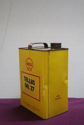 Australian Shell Agricultural Tellus Oil One Gallon Motor Oil Tin 