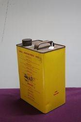 Australian Shell Agricultural Tellus Oil One Gallon Motor Oil Tin 