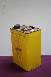 Australian Shell Agricultural Tellus Oil One Gallon Motor Oil Tin 