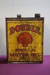 Australian Shell Double One Gallon Motor Oil Tin