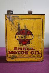 Australian Shell One Gallon Triple SAE50 Motor Oil Tin 