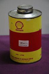 Australian Shell One Litre Motor Oil Tin  