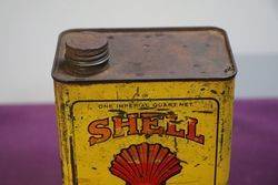 Australian Shell One Quart Motor Oil Tin 
