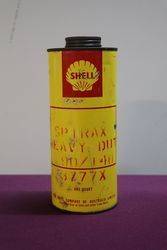 Australian Shell One Quart Spirax 90/1140 Motor Oil Tin 