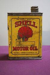 Australian Shell Quart Motor Oil Tin 