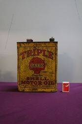 Australian Shell Triple SAE50 One Gallon Motor Oil Tin