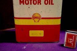 Australian Shell X100 Motor Oil Tall 1 gal Tin